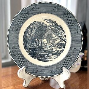 Vintage Currier and Ives “The Old Grist Mill” by Royal China Plate